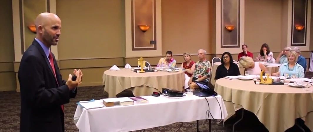 Estate plans - person addressing gathering