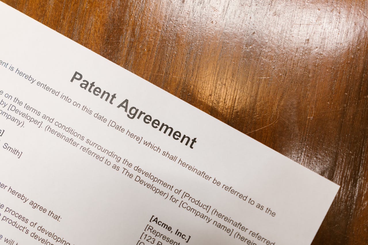 patent agreement document